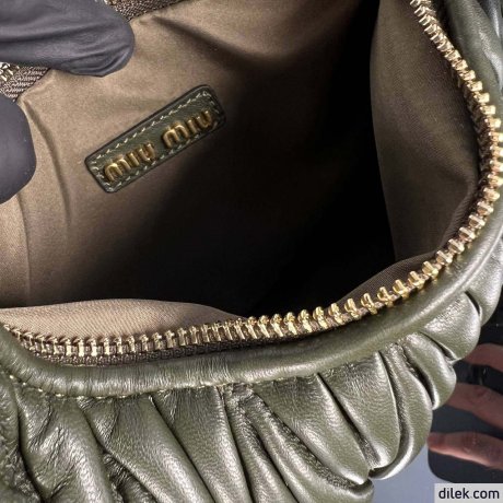 Miu Miu Wander Matelasse Nappa Leather Hobo Bag