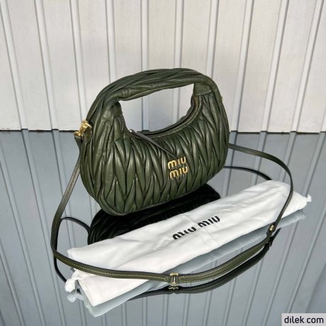 Miu Miu Wander Matelasse Nappa Leather Hobo Bag