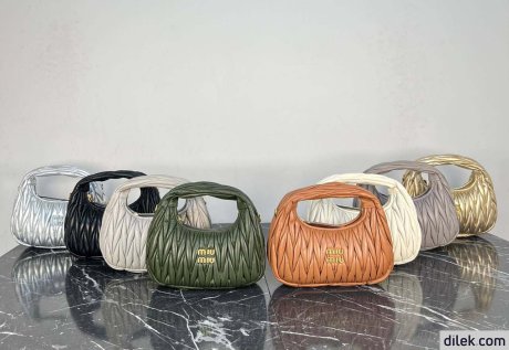 Miu Miu Wander Matelasse Nappa Leather Hobo Bag
