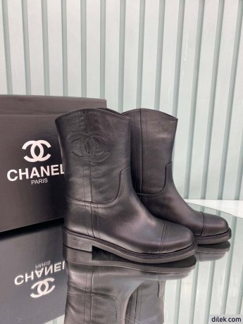 Chanel Women Leather Boots