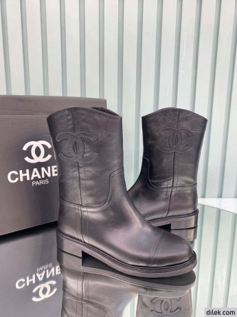 Chanel Women Leather Boots