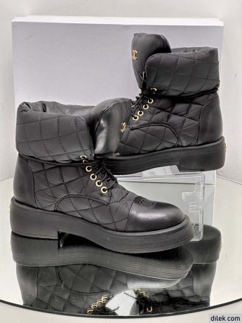 Chanel Women Leather Boots