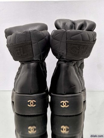 Chanel Women Leather Boots