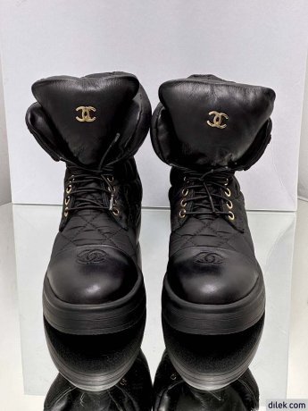 Chanel Women Leather Boots