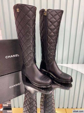 Chanel Women Long Leather Boot