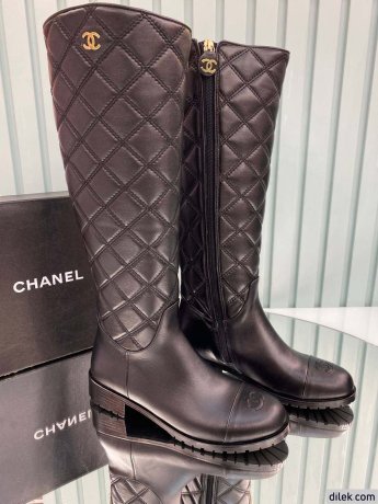 Chanel Women Long Leather Boot