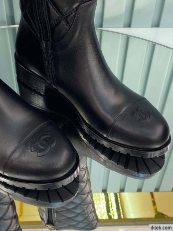 Chanel Women Long Leather Boot