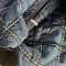 Chanel 22 Large Denim Handbag