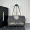 Chanel Denimpression Flap Bag Quilted Distressed Denim Large