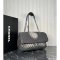 Chanel Denimpression Flap Bag Quilted Distressed Denim Large