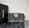Chanel Denimpression Flap Bag Quilted Distressed Denim Large