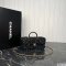 Chanel Tweed Leather Box Bag Large