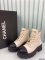 Chanel Women Leather Short Boots