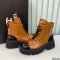 Chanel Women Leather Short Boots