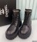 Chanel Women Leather Short Boots