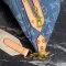 Louis Vuitton High Rise Monogram Denim