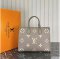 Louis Vuitton Onthego MM Bicolor Monogram Empreinte Leather