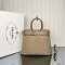 Prada Buckle Large Leather Handbag
