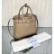 Prada Buckle Large Leather Handbag