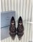 Prada Chocolate Brushed Leather Loafers