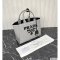 Prada Medium Linen Blend Tote Bag