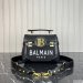 Balmain B-Buzz 23 Canvas and Leather Bag