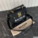 Balmain B-Buzz 23 Canvas and Leather Bag