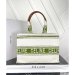 Celine Jacquard Striped Cabas Bag