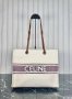 Celine Jacquard Striped Large Cabas