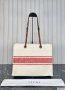 Celine Jacquard Striped Large Cabas