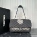 Chanel Denimpression Flap Bag Quilted Distressed Denim Large