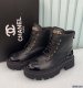 Chanel Women Leather Short Boots