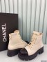 Chanel Women Leather Short Boots