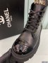 Chanel Women Leather Short Boots