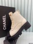 Chanel Women Leather Short Boots