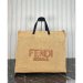 Fendi Raffia Tote Bag