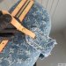 Louis Vuitton High Rise Monogram Denim