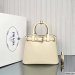 Prada Buckle Large Leather Handbag