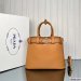Prada Buckle Large Leather Handbag