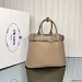 Prada Buckle Large Leather Handbag