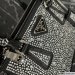 Prada Galleria Satin Small Bag With Crystals