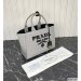 Prada Medium Linen Blend Tote Bag