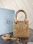 Prada Small Satin Tote Bag With Crystals