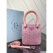 Prada Small Satin Tote Bag With Crystals