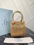 Prada Small Satin Tote Bag With Crystals
