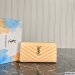 Saint Laurent Cassandre Metelasse Zip Around Wallet