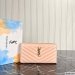 Saint Laurent Cassandre Metelasse Zip Around Wallet